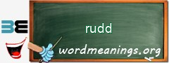 WordMeaning blackboard for rudd